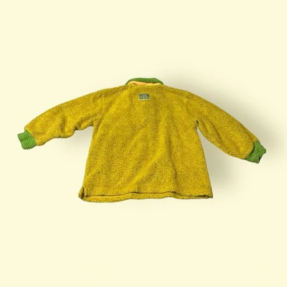 Vintage Toddler Caner Bebe Gold And Green Dog Long Sleeve Shirt Size 3 - Picture 2 of 12